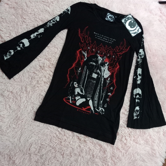 Killstar Tops - SOLD @ MARKET Killstar magick dark lord bell sleeve gothic top! Nwt! FINAL PRICE
